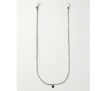 Brillenkette mit mehreren Steinen und Details aus Sterlingsilber