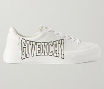 City Sport Sneakers aus Leder mit Logoprint
