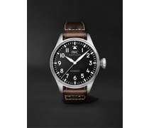 Big Pilot's Automatic 43mm Stainless Steel and Leather Watch, Ref. No. IW329301
