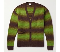 Cardigan aus Webstoff mit Streifen