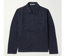 Tyge Garment-Dyed Organic Cotton-Twill Chore Jacket