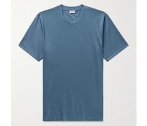 Schmal geschnittenes T-Shirt aus Sea-Island-Baumwoll-Jersey