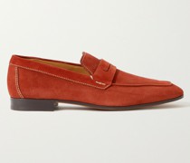 Lorenzo Suede Penny Loafers