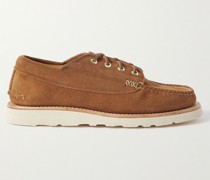 Angler Bootsschuhe aus Veloursleder
