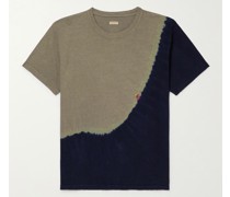 Embroidered Tie-Dyed Cotton-Jersey T-Shirt