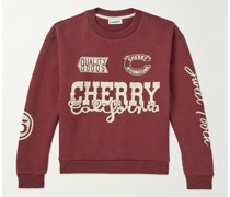 Sweatshirt aus Baumwoll-Jersey mit Logoprint
