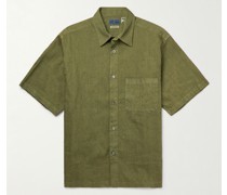 Plant-Dyed Linen-Blend Shirt