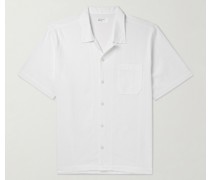 Road Convertible-Collar Stretch-Cotton Seersucker Shirt