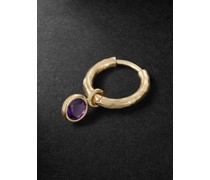 Nesting Gem einzelne Creole aus Gold mit Amethyst