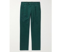 Bundfaltenhose aus einer Stretch-Baumwollmischung