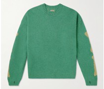 Pullover aus Wolle mit Intarsienmuster