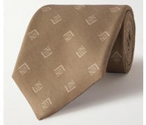 Krawatte aus bedruckter Seide, 8 cm