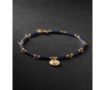 18-Karat Gold Lapis Lazuli Bracelet