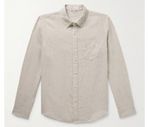 Mill Hemd aus Leinen mit Button-Down-Kragen