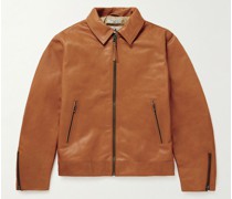 Eddy schmal geschnittene Jacke aus Leder