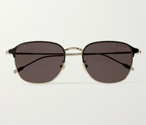 D-Frame Gold-Tone and Acetate Sunglasses