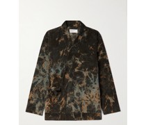 Space Jacke aus Baumwollcord mit Print