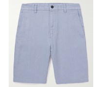 Crown 1196 gerade geschnittene Shorts aus Leinen