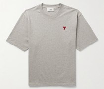 T-Shirt aus Biobaumwoll-Jersey mit Logostickerei