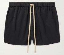 Eternal gerade geschnittene Shorts aus Twill mit Kordelzugbund
