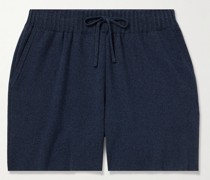 Gerade geschnittene Shorts aus Baumwolle mit Kordelzugbund