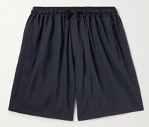 Weit geschnittene Shorts aus Seide mit Kordelzugbund
