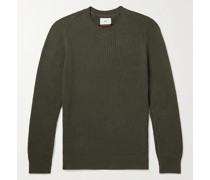 Patrice Ribbed Cotton and Wool-Blend Sweater