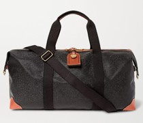 Mittelgroße Clipper Reisetasche aus genarbtem Leder