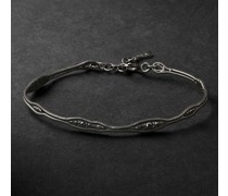 Fluid Black Rhodium-Plated Diamond Bracelet