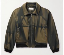 Bomberjacke aus sonnengebleichtem Twill