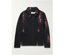 Labour Jacke aus Jacquard aus einer Wollmischung