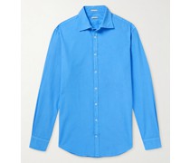 Genova Hemd aus gebürstetem Twill