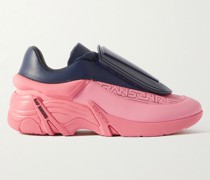 Antei Shell and PVC-Trimmed Leather Sneakers