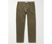 Karl 1196 schmal zulaufende Chino aus Leinen
