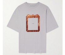 Edlund T-Shirt aus Baumwoll-Jersey mit Logoprint