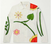 Botticelli Hemd aus Baumwolle mit Stickereien