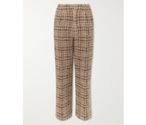Homespun Hose mit geradem Bein aus Tweed aus einer Wollmischung
