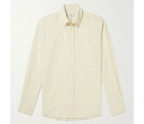 Hemd aus Baumwollcord mit Button-Down-Kragen