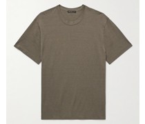 T-Shirt aus einer Leinenmischung