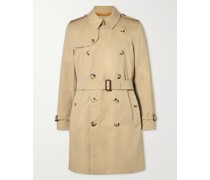 Kensington Trenchcoat aus Baumwollgabardine mit doppelreihiger Knopfleiste und Gürtel