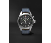 Arrow Automatic Chronograph 42mm Stainless Steel and Sailcloth Watch, Ref. ARROW-R-S