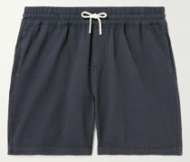 Atlantico Shorts aus Baumwoll-Seersucker mit Kordelzugbund