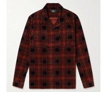 Monterey karierte Hemdjacke aus Baumwollcord