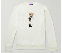 Logo-Appliqued Fleece-Back Cotton-Blend Jersey Sweatshirt