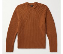 Pullover aus TECHMERINO™-Wolle in Rippstrick