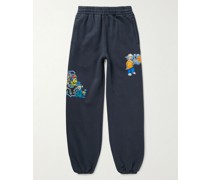 Graff Pupp Embroidered Printed Cotton-Jersey Sweatpants