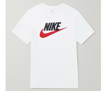 Sportswear Futura T-Shirt aus Baumwoll-Jersey mit Logoprint
