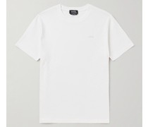 Lewis T-Shirt aus Baumwoll-Jersey mit Logoflockdruck