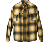 Overshirt Mikrofaser-Wolle ungefüttert  kariert