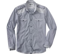 Hemd Slim Fit Baumwolle -grau